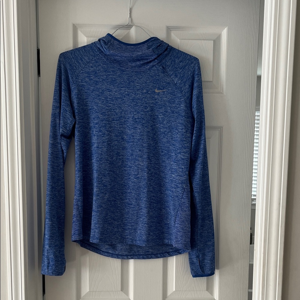 Nike Women's Heathered Blue Long Sleeve Tee